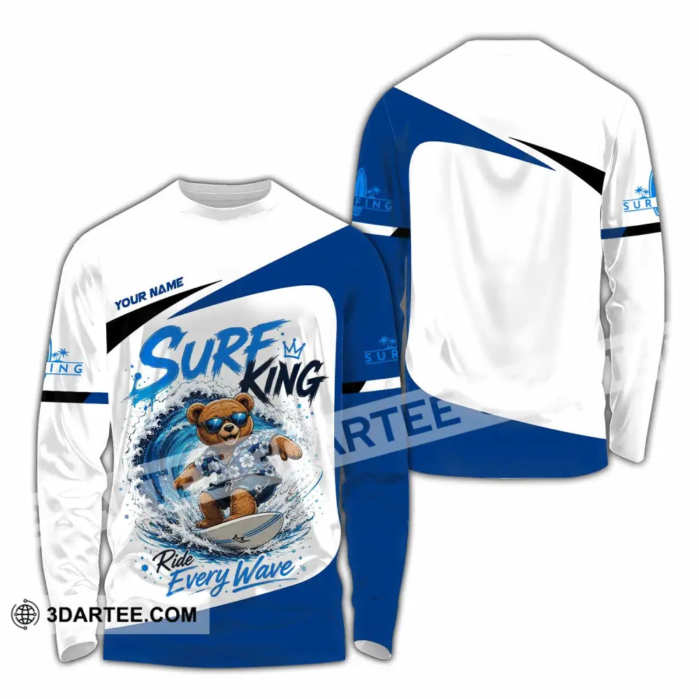 Unisex Shirt - Custom Surf King Shirt - Long Sleeve Shirt / S - T-shirt
