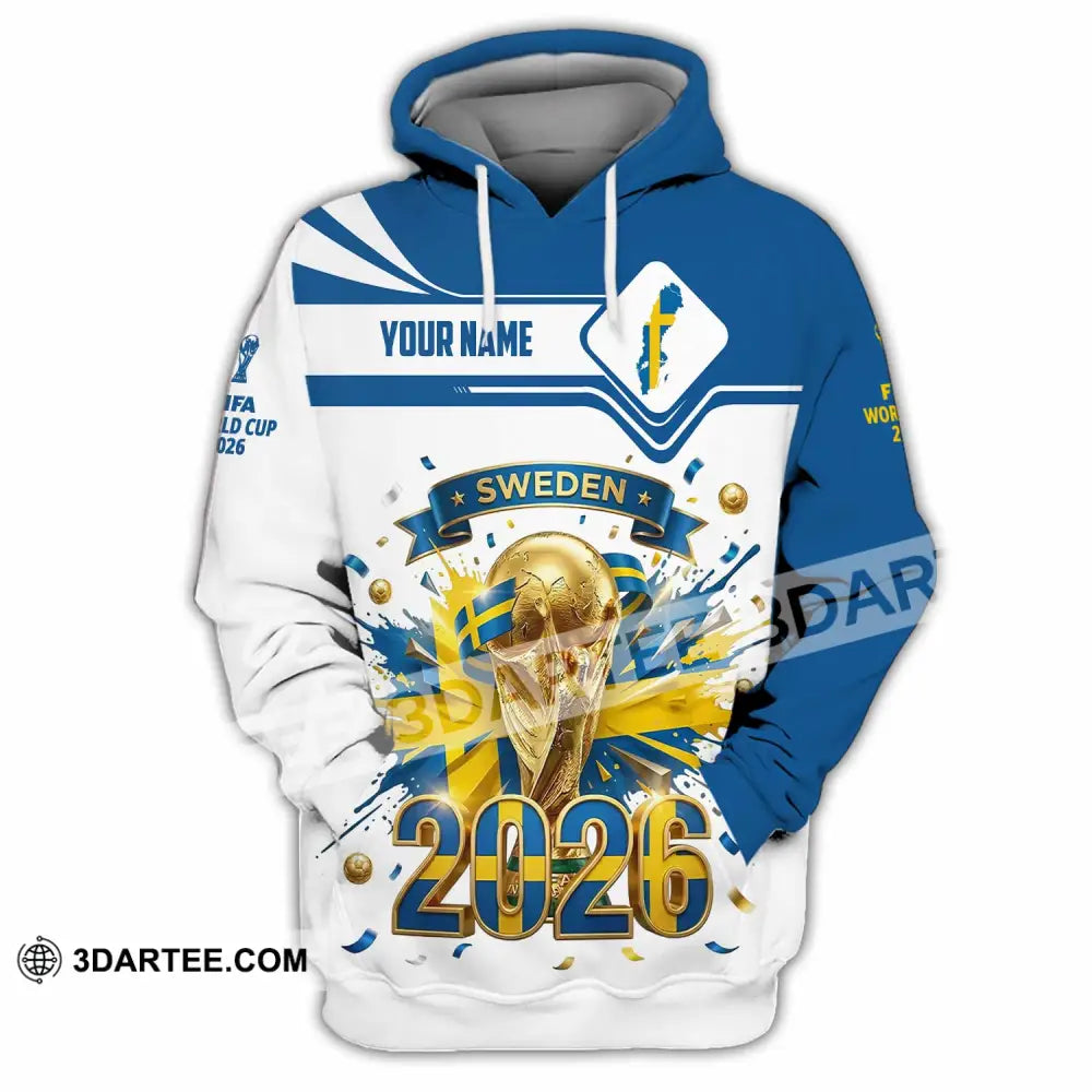 Unisex Shirt - Custom Sweden World Cup 2026 3D Shirt - Hoodie / S - T-shirt