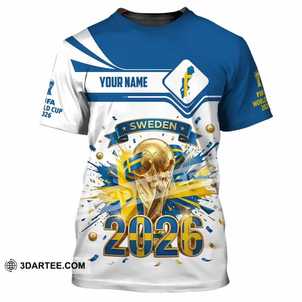 Unisex Shirt - Custom Sweden World Cup 2026 3D Shirt - T-Shirt / S - T-shirt