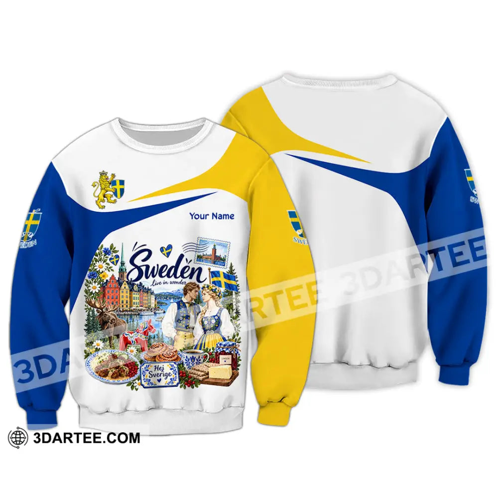 Unisex Shirt - Custom Sweden Shirt - Long Sleeve / S - T-shirt