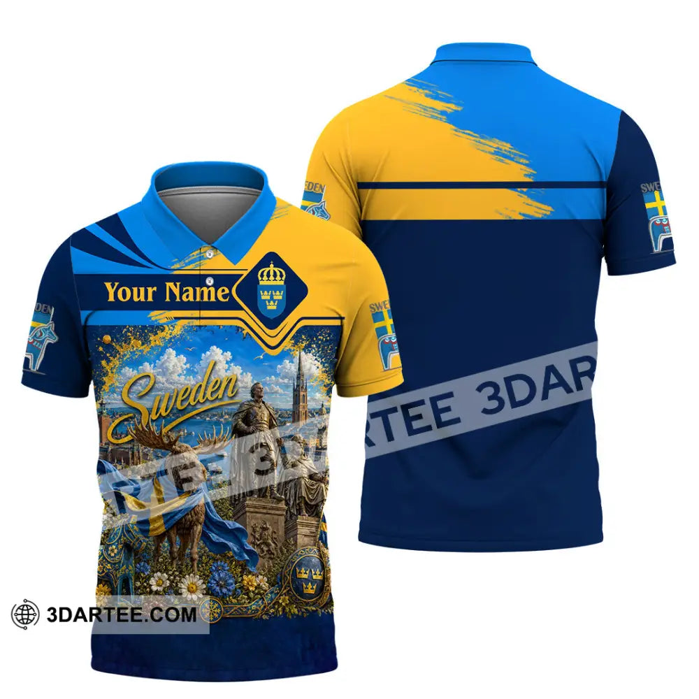 Unisex Shirt - Custom Sweden Shirt - Polo Shirt / S - T-shirt