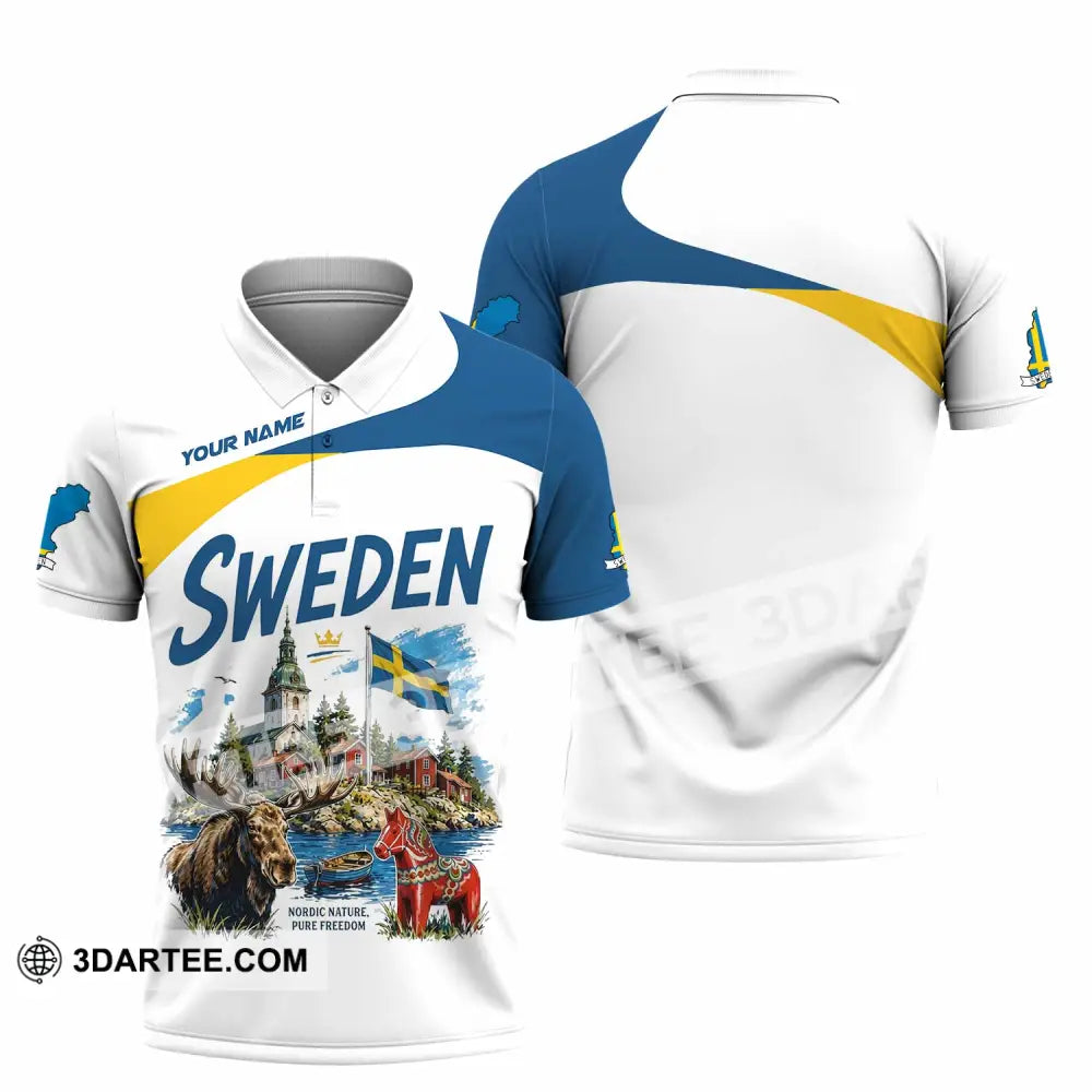 Unisex Shirt - Custom Sweden Shirt - Polo Shirt / S - T-shirt
