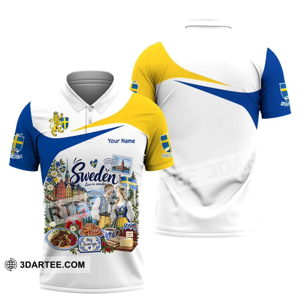 Unisex Shirt - Custom Sweden Shirt - Polo Shirt / S - T-shirt