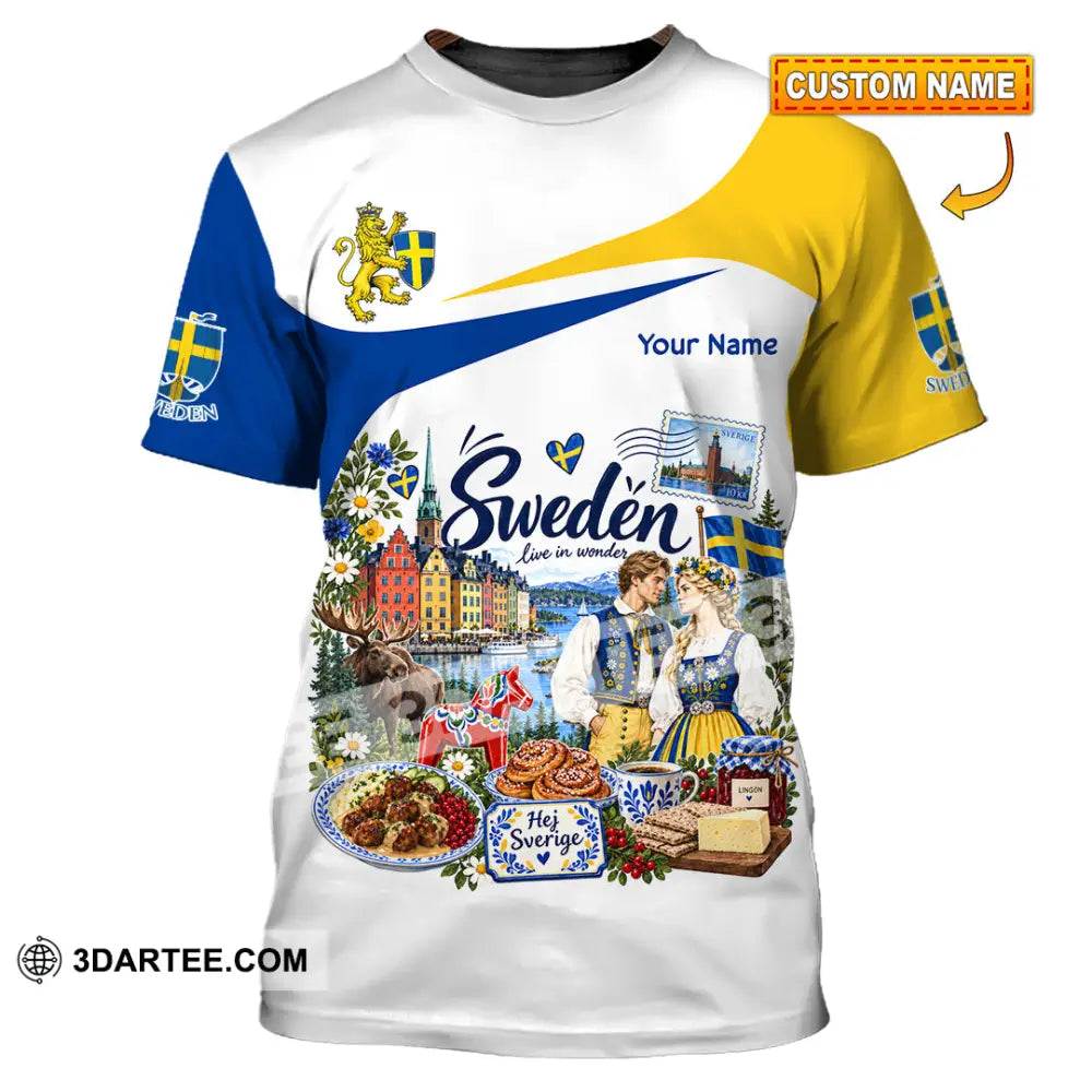 Unisex Shirt - Custom Sweden Shirt - T-shirt