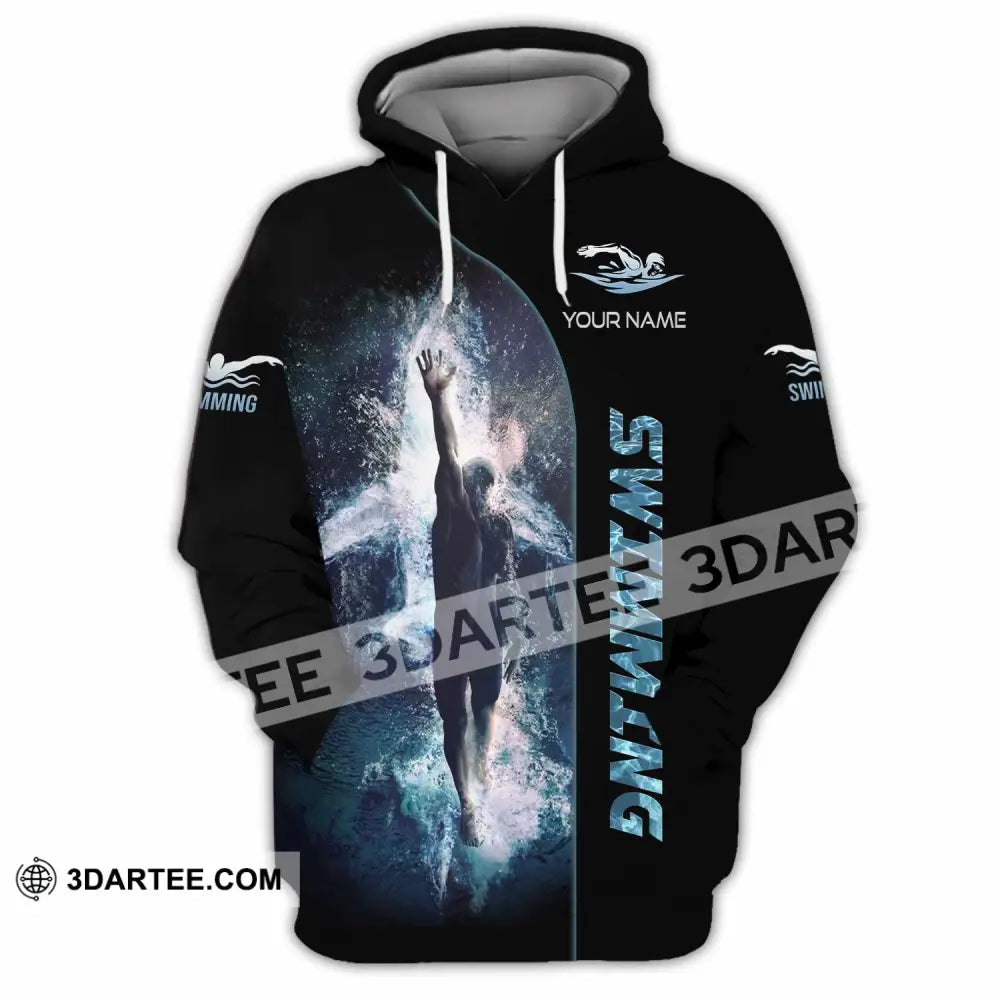 Unisex Shirt - Custom Swimming 3D Shirt Hoodie / S T-shirt