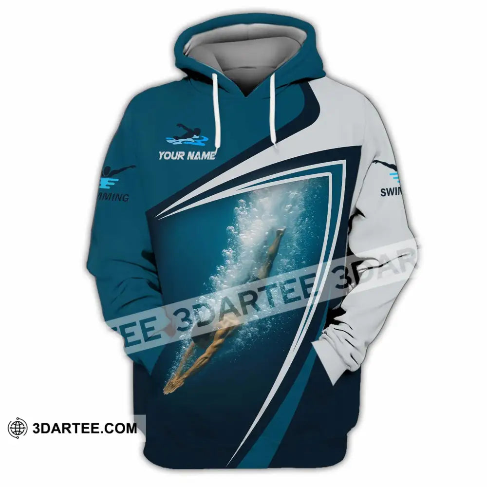 Unisex Shirt - Custom Swimming 3D Shirt - Hoodie / S - T-shirt
