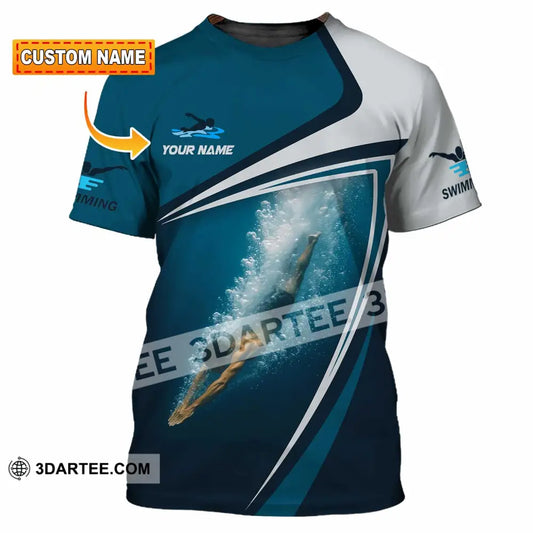 Unisex Shirt - Custom Swimming 3D Shirt - T-shirt