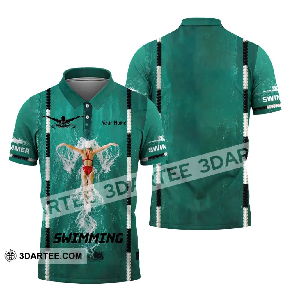 Unisex Shirt - Custom Swimming Shirt - Polo Shirt / S - T-shirt