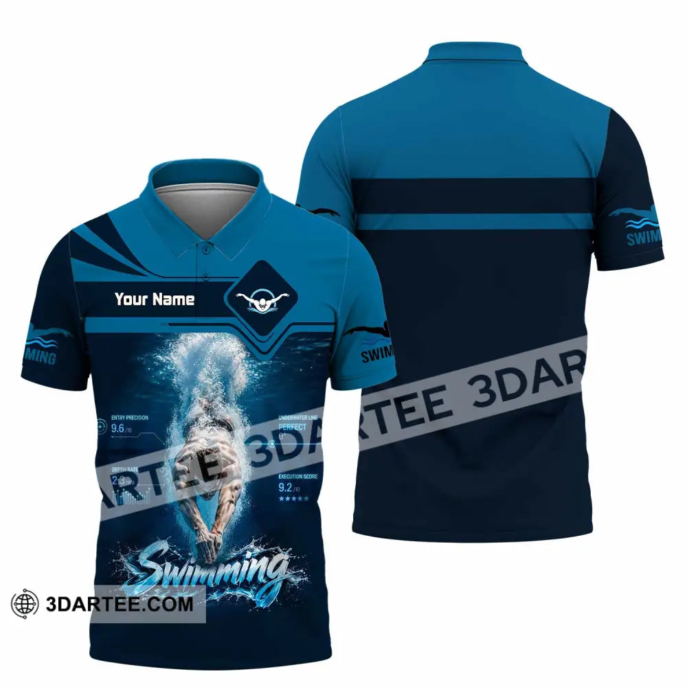 Unisex Shirt - Custom Swimming Shirt - Polo Shirt / S - T-shirt