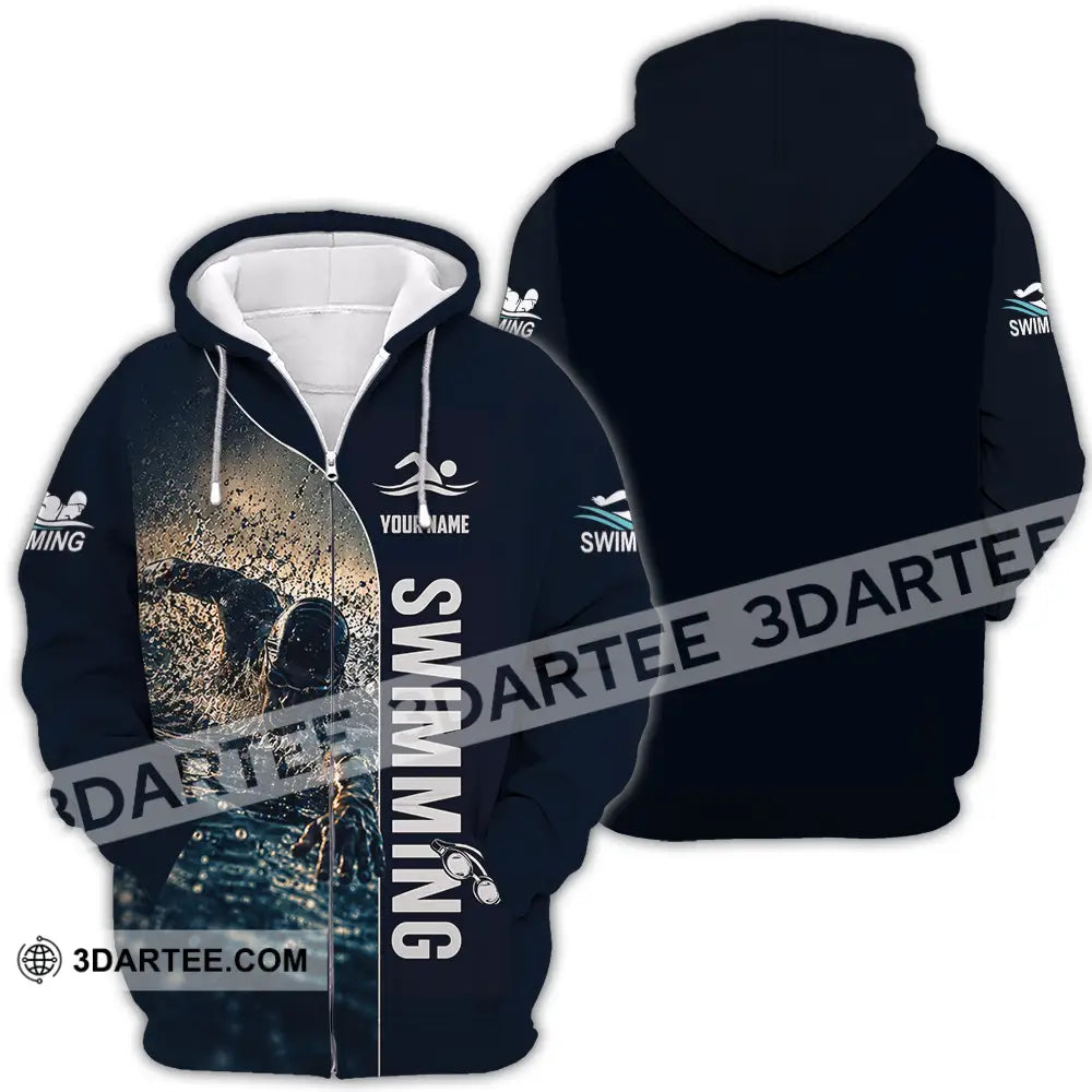 Unisex Shirt - Custom Swimming Shirt - Zipper Hoodie / S - T-shirt