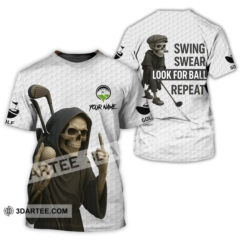 Unisex Shirt - Custom Swing Swear Look For Ball Repeat Shirt T-Shirt / S T-shirt