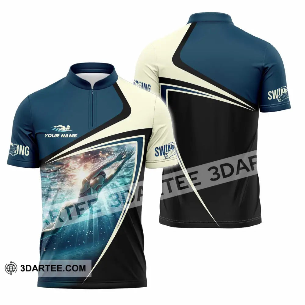 Unisex Shirt - Custom Swing Shirt - Zipper Polo Shirt / S - T-shirt