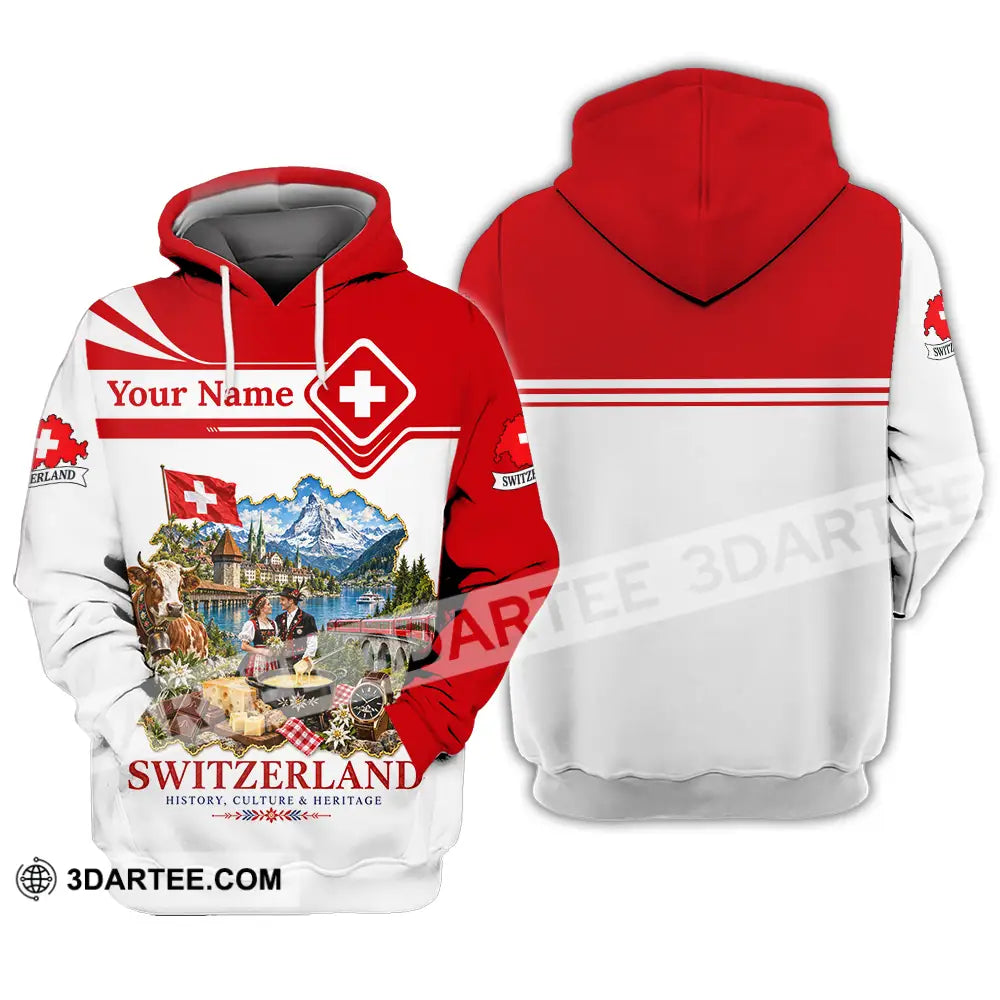 Unisex Shirt - Custom Switzerland Shirt - Hoodie / S - T-shirt