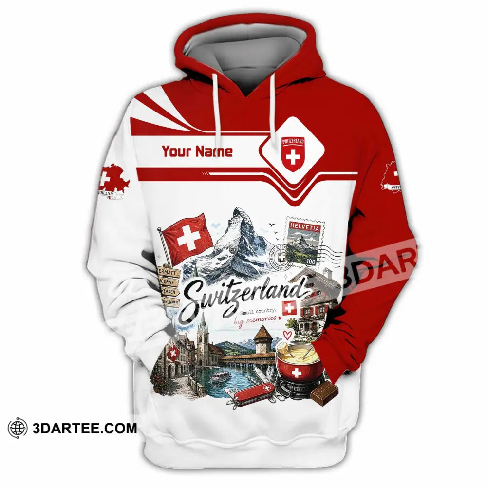 Unisex Shirt - Custom Switzerland Shirt - Hoodie / S - T-shirt