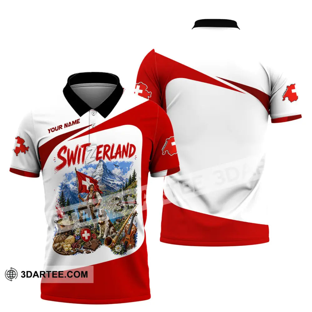 Unisex Shirt - Custom Switzerland Shirt - Polo Shirt / S - T-shirt