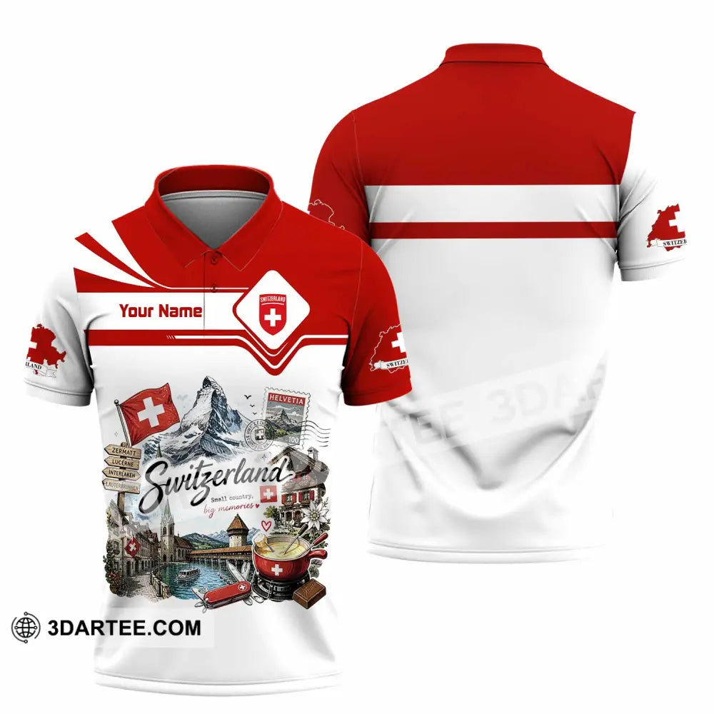 Unisex Shirt - Custom Switzerland Shirt - Polo Shirt / S - T-shirt