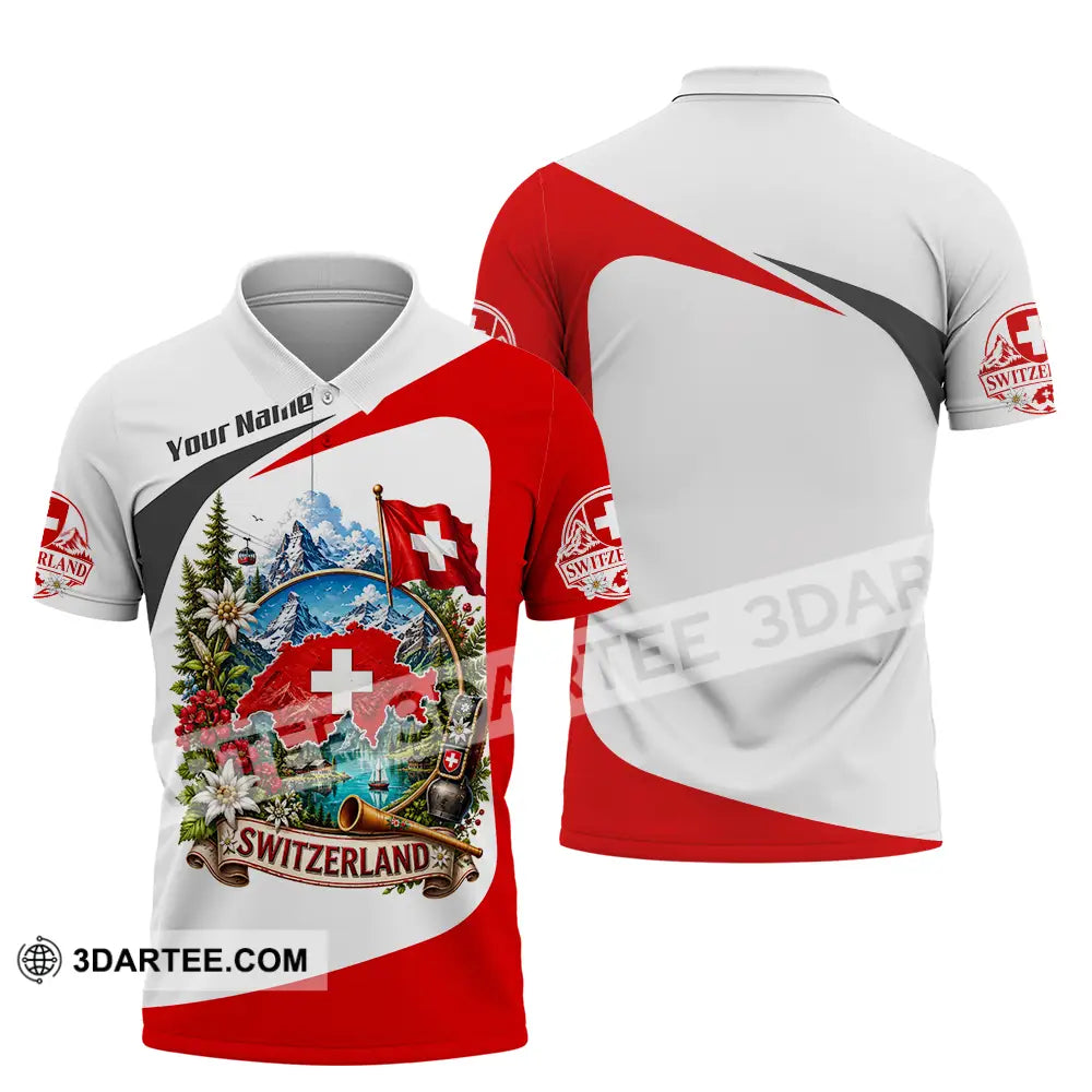 Unisex Shirt - Custom Switzerland Shirt - Polo Shirt / S - T-shirt