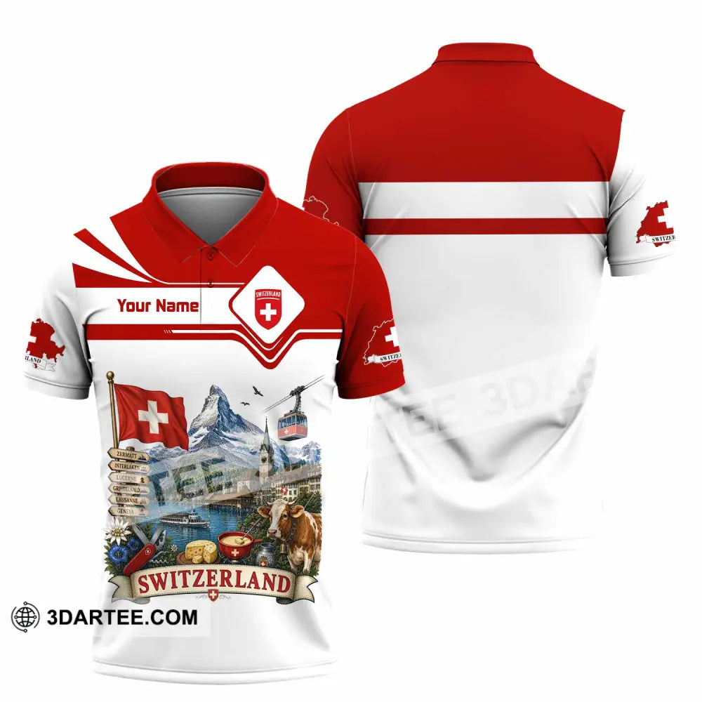 Unisex Shirt - Custom Switzerland Shirt - Polo Shirt / S - T-shirt