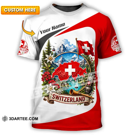 Unisex Shirt - Custom Switzerland Shirt - T-shirt
