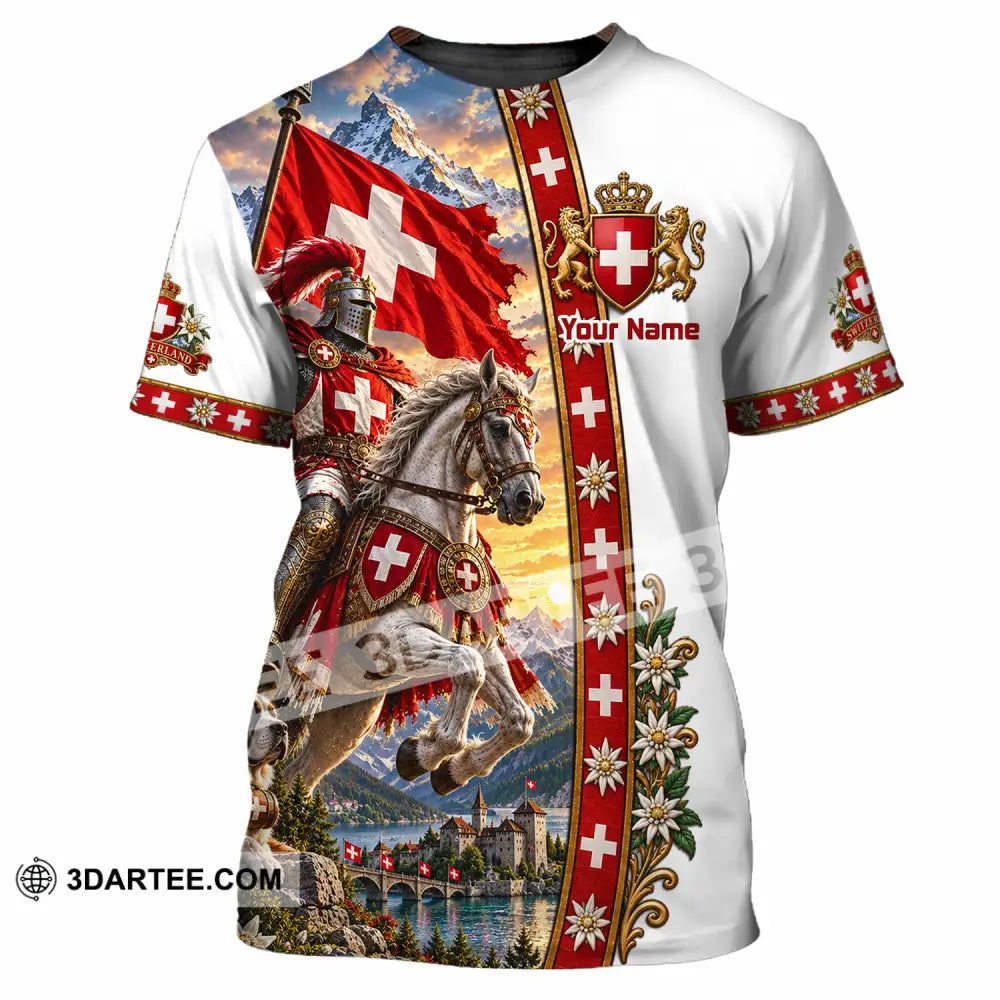 Unisex Shirt - Custom Switzerland Shirt - T-Shirt / S - T-shirt