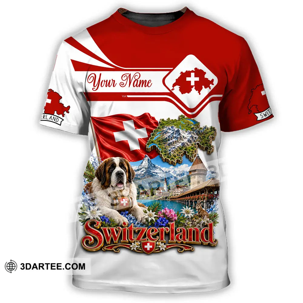 Unisex Shirt - Custom Switzerland Shirt - T-Shirt / S - T-shirt