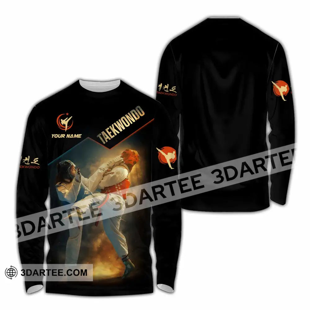 Unisex Shirt - Custom Taekwondo 3D Shirt Long Sleeve Shirt / S T-shirt