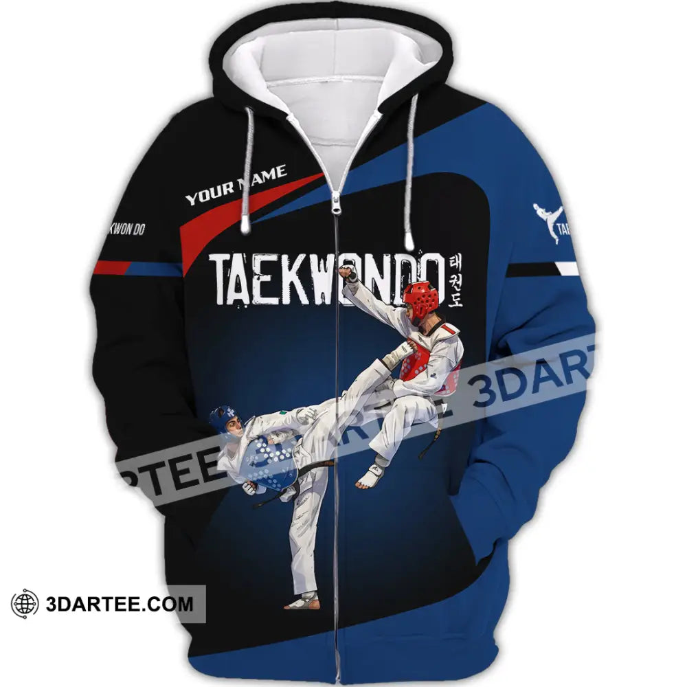 Unisex Shirt - Custom Taekwondo 3D Shirt Zipper Hoodie / S T-shirt