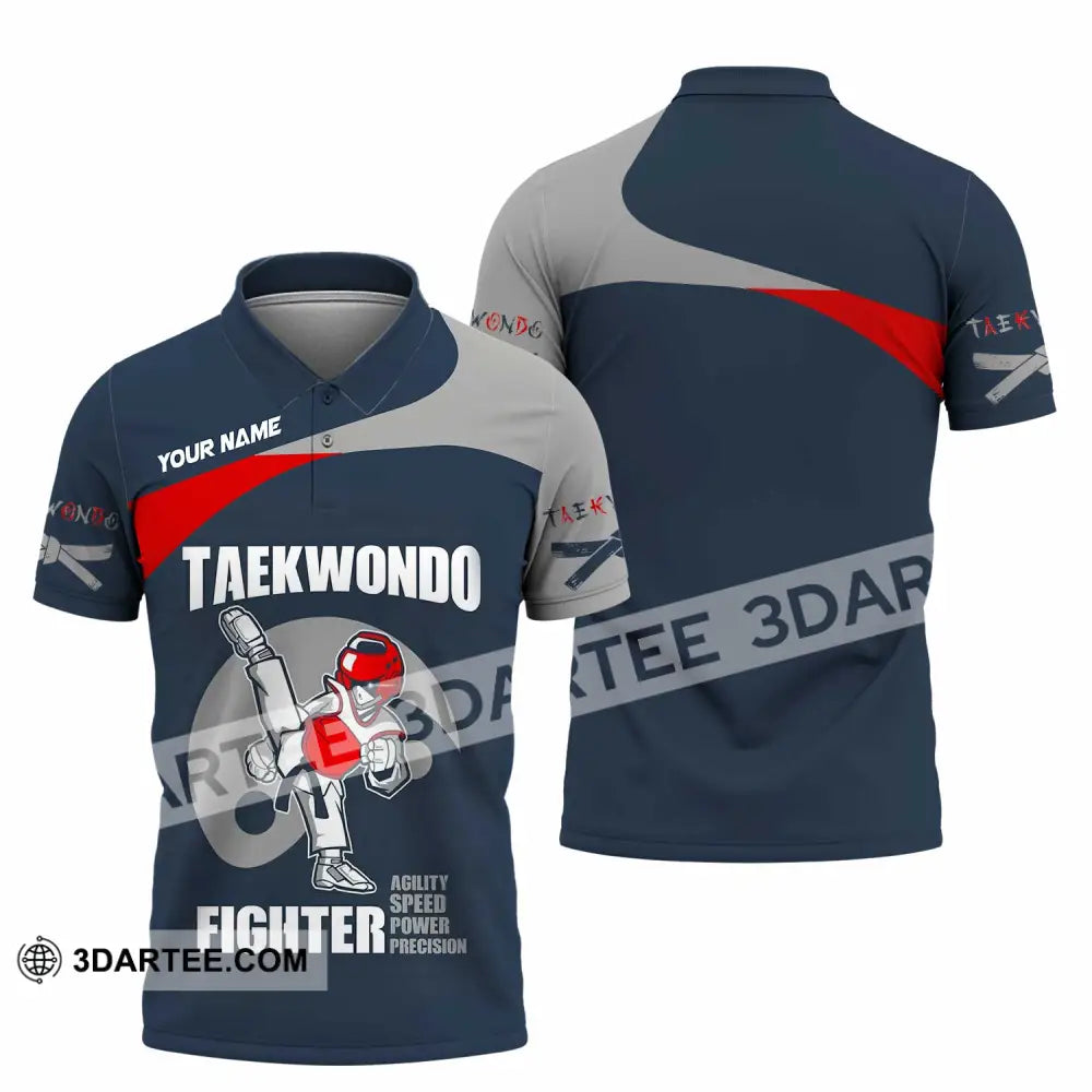 Unisex Shirt - Custom Taekwondo Fighter Shirt Polo Shirt / S T-shirt