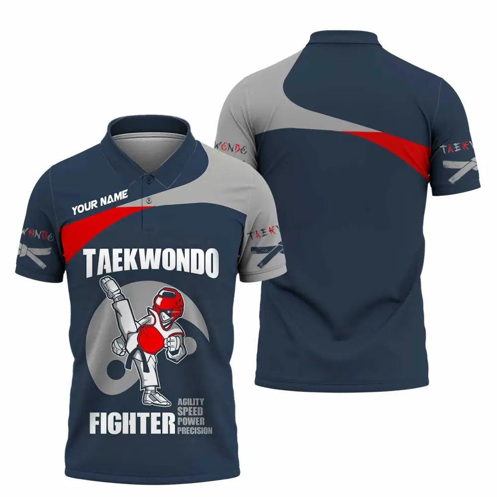 Unisex Shirt - Custom Taekwondo Fighter Shirt Polo Shirt / S T-shirt