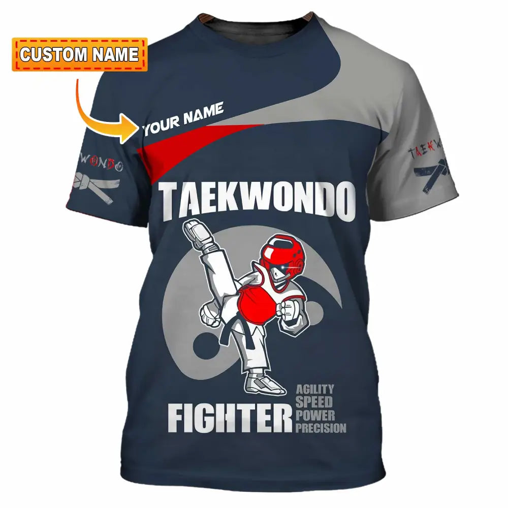 Unisex Shirt - Custom Taekwondo Fighter Shirt T-shirt