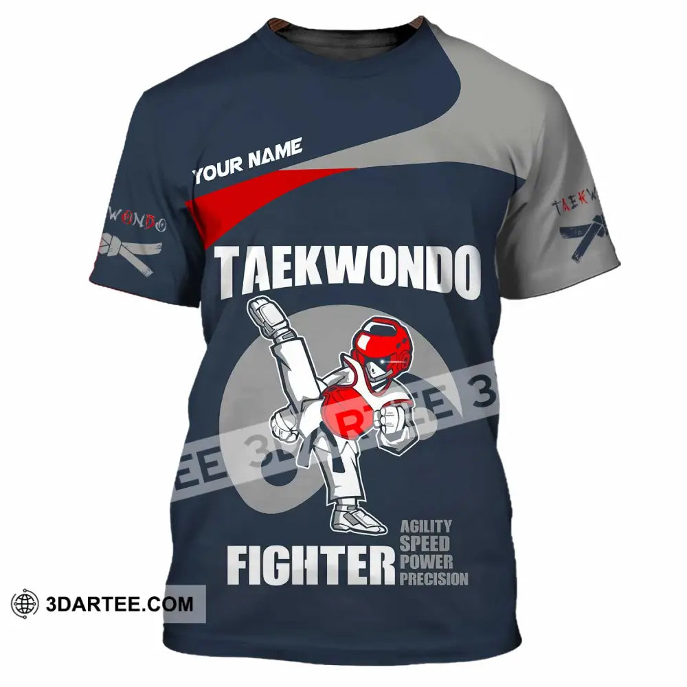 Unisex Shirt - Custom Taekwondo Fighter Shirt T-Shirt / S T-shirt