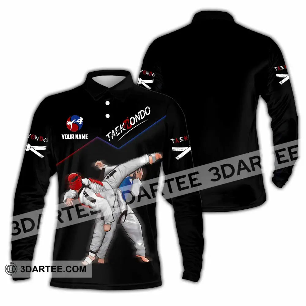 Unisex Shirt - Custom Taekwondo Shirt Long Sleeve Polo / S T-shirt