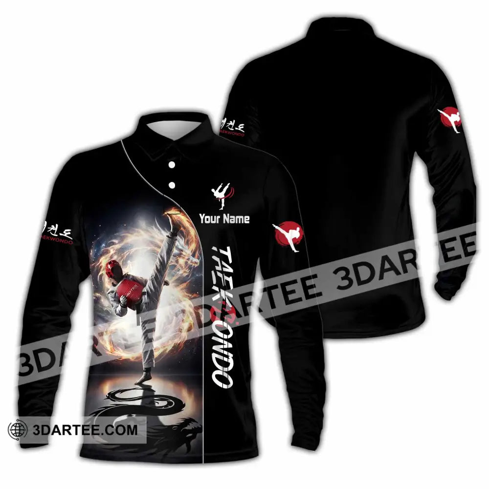 Unisex Shirt - Custom Taekwondo Shirt - Long Sleeve Polo / S - T-shirt