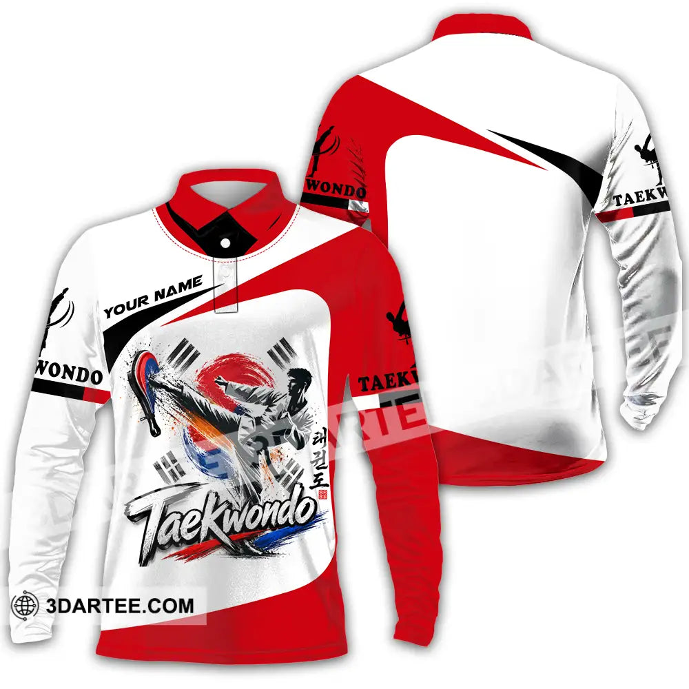 Unisex Shirt - Custom Taekwondo Shirt - Long Sleeve Polo / S - T-shirt