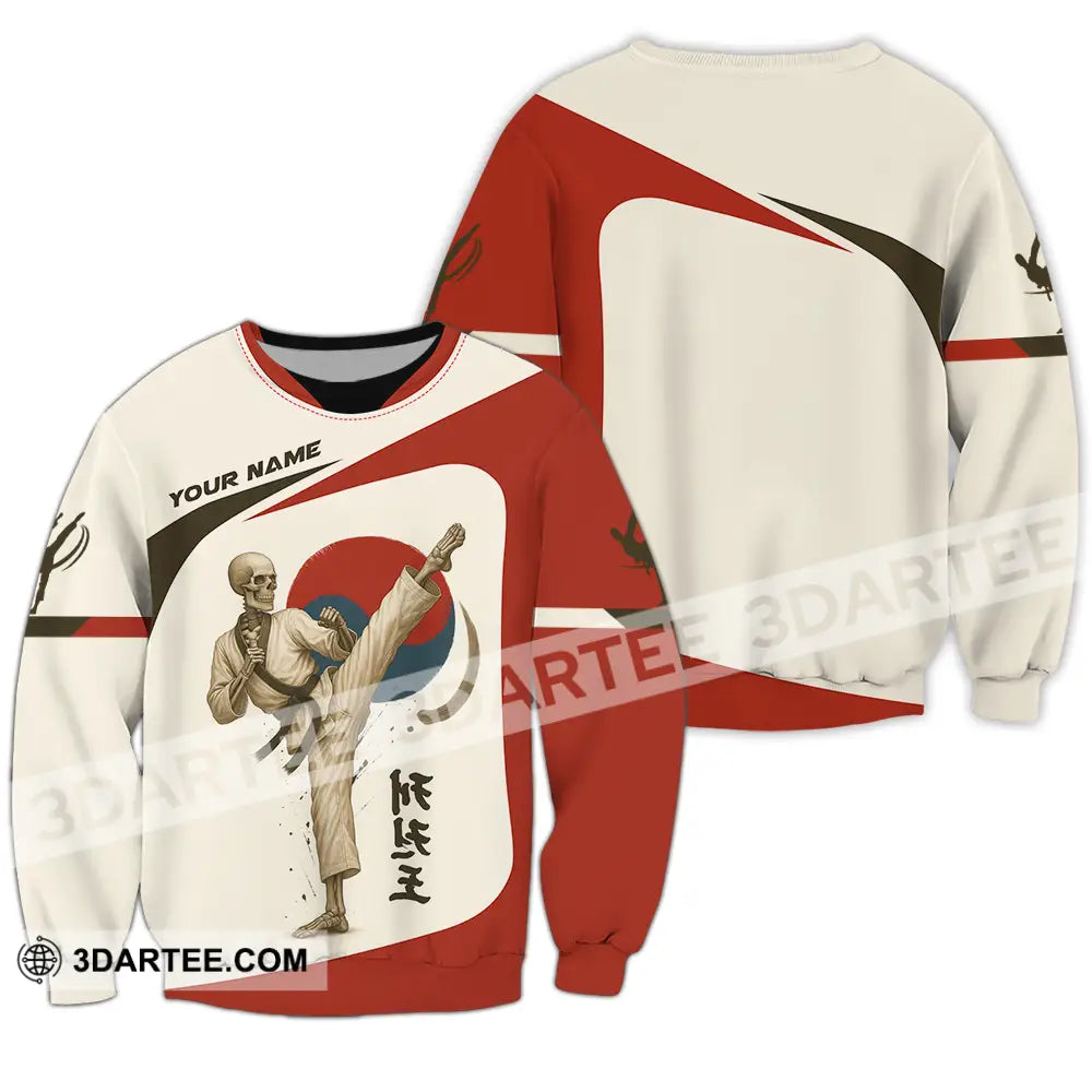 Unisex Shirt - Custom Taekwondo Player Shirt Long Sleeve / S T-shirt