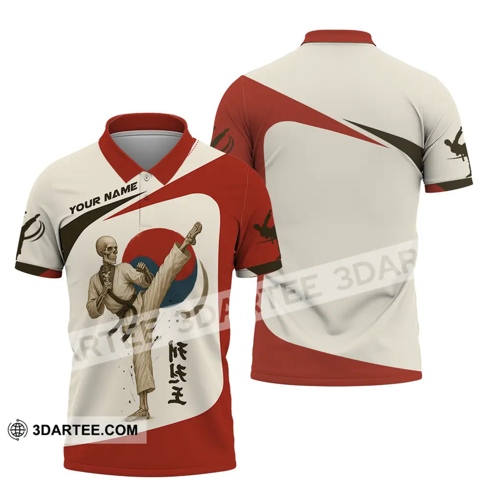 Unisex Shirt - Custom Taekwondo Player Shirt Polo Shirt / S T-shirt
