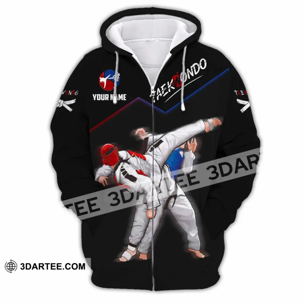 Unisex Shirt - Custom Taekwondo Shirt Zipper Hoodie / S T-shirt