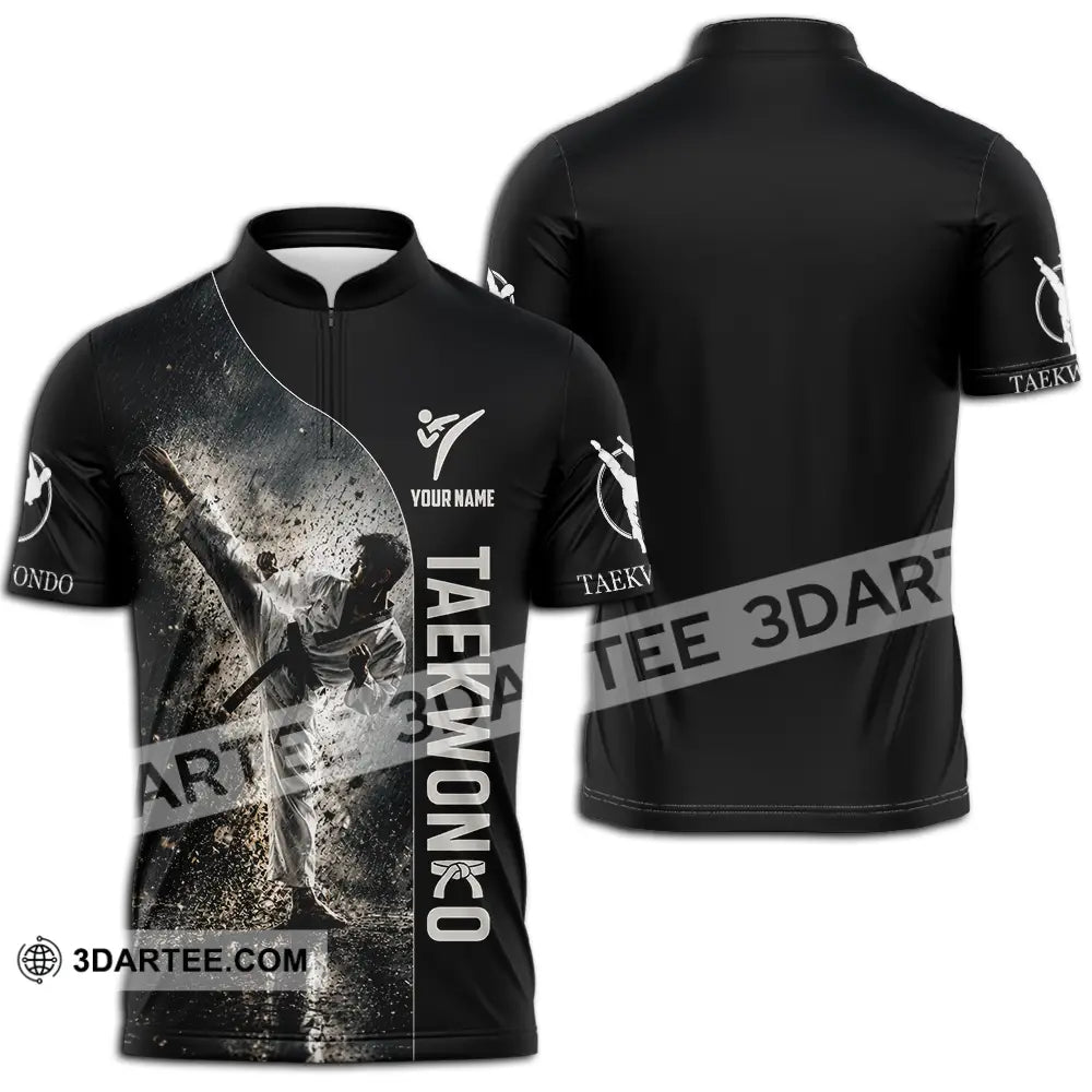 Unisex Shirt - Custom Taekwondo Shirt - Zipper Polo Shirt / S - T-shirt