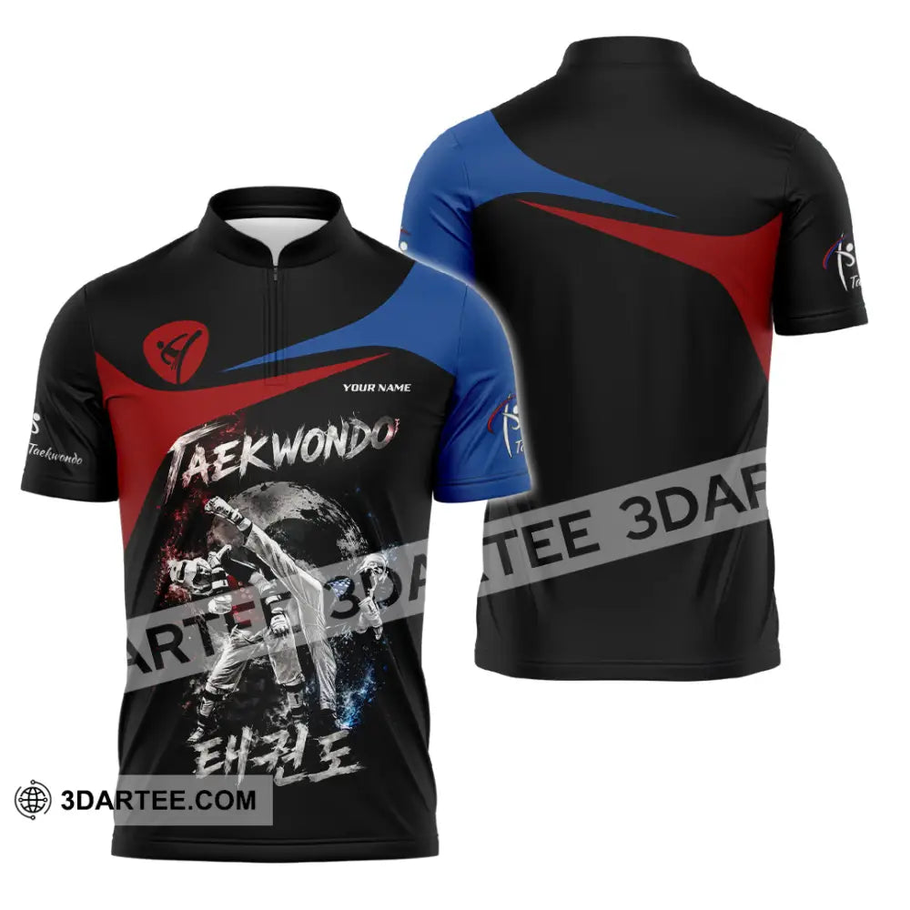 Unisex Shirt - Custom Taekwondo Shirt - Zipper Polo Shirt / S - T-shirt