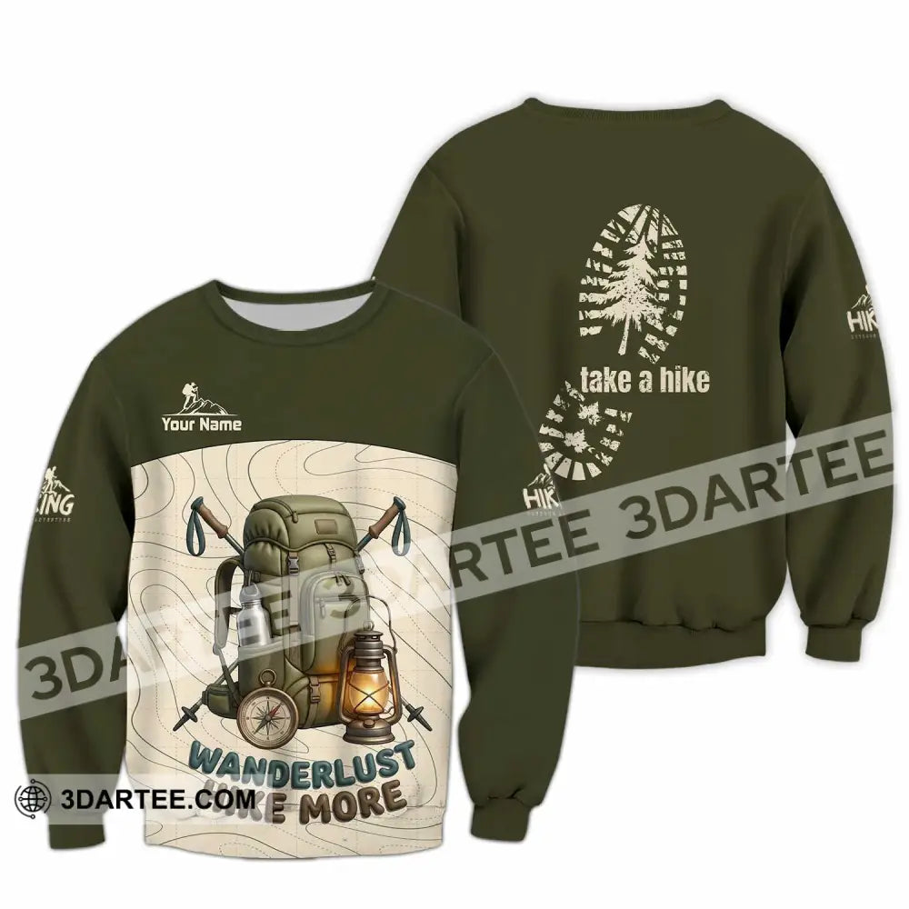 Unisex Shirt - Custom Take A Hike Wanderlust Hike More Shirt - Long Sleeve / S - T-shirt