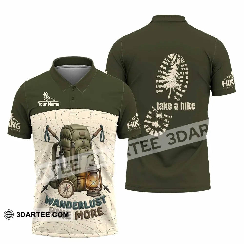 Unisex Shirt - Custom Take A Hike Wanderlust Hike More Shirt - Polo Shirt / S - T-shirt