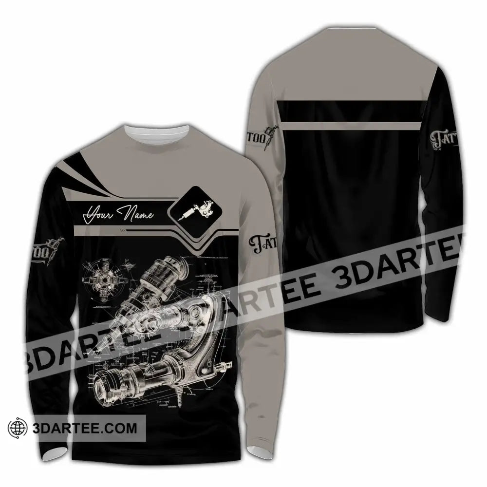 Unisex Shirt - Custom Tattoo Artist Shirt - Long Sleeve Shirt / S - T-shirt