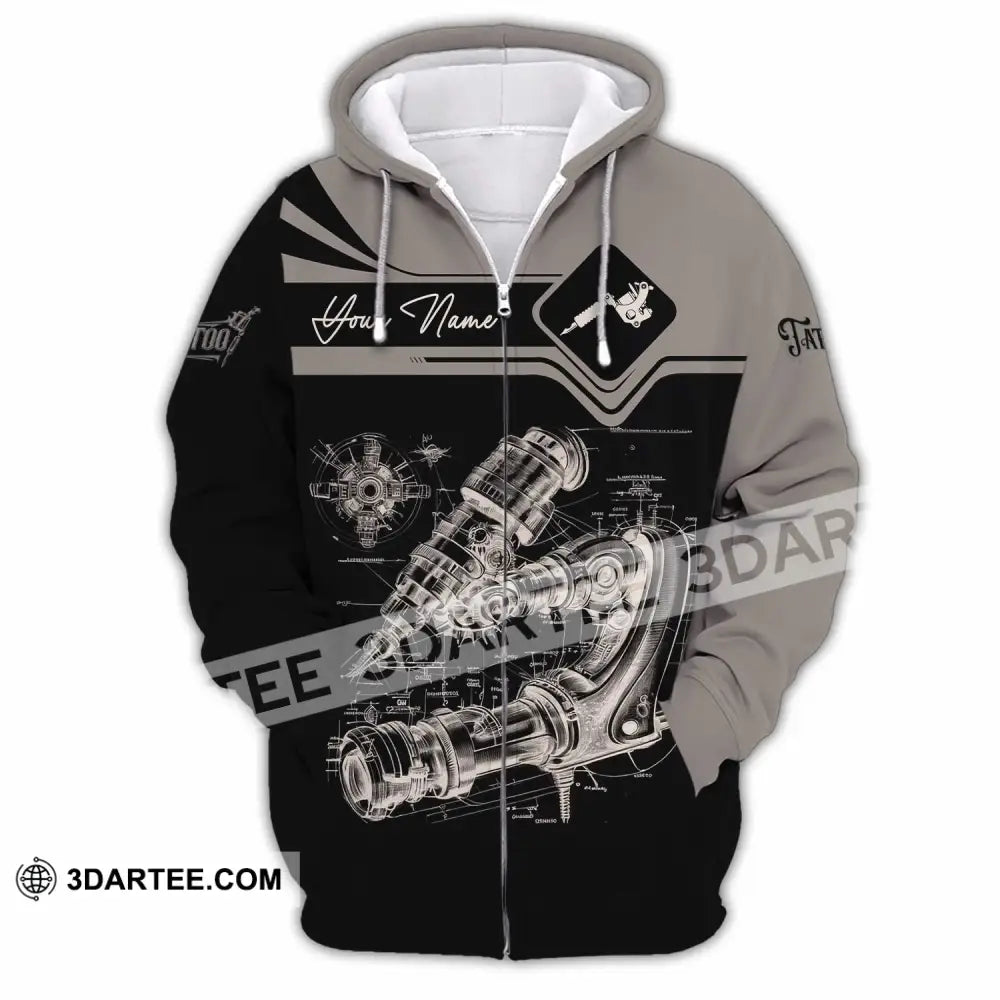 Unisex Shirt - Custom Tattoo Artist Shirt - Zipper Hoodie / S - T-shirt