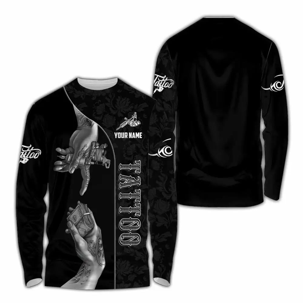 Unisex Shirt - Custom Tattoo Shirt Long Sleeve Shirt / S T-shirt