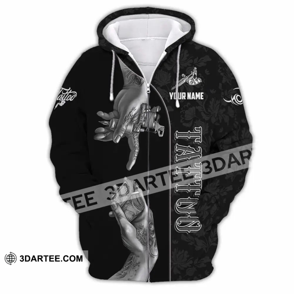 Unisex Shirt - Custom Tattoo Shirt Zipper Hoodie / S T-shirt