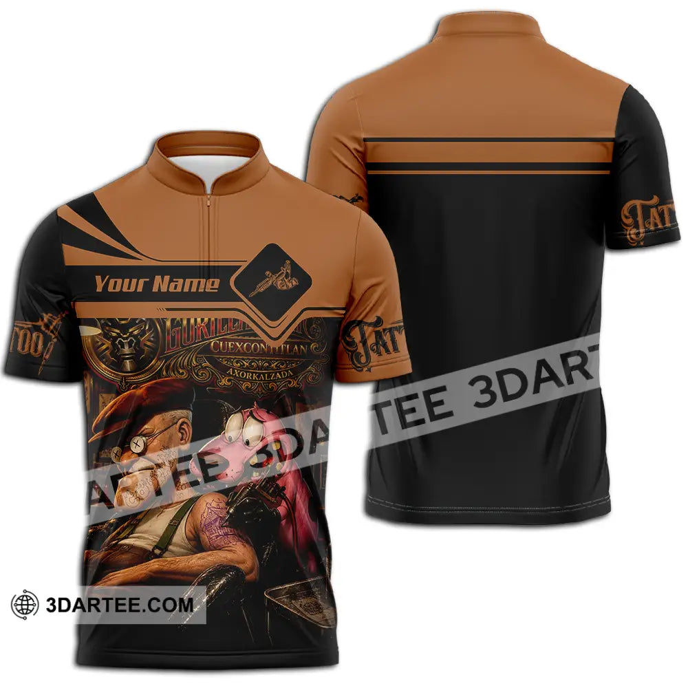 Unisex Shirt - Custom Tattoo Shirt - Zipper Polo Shirt / S - T-shirt
