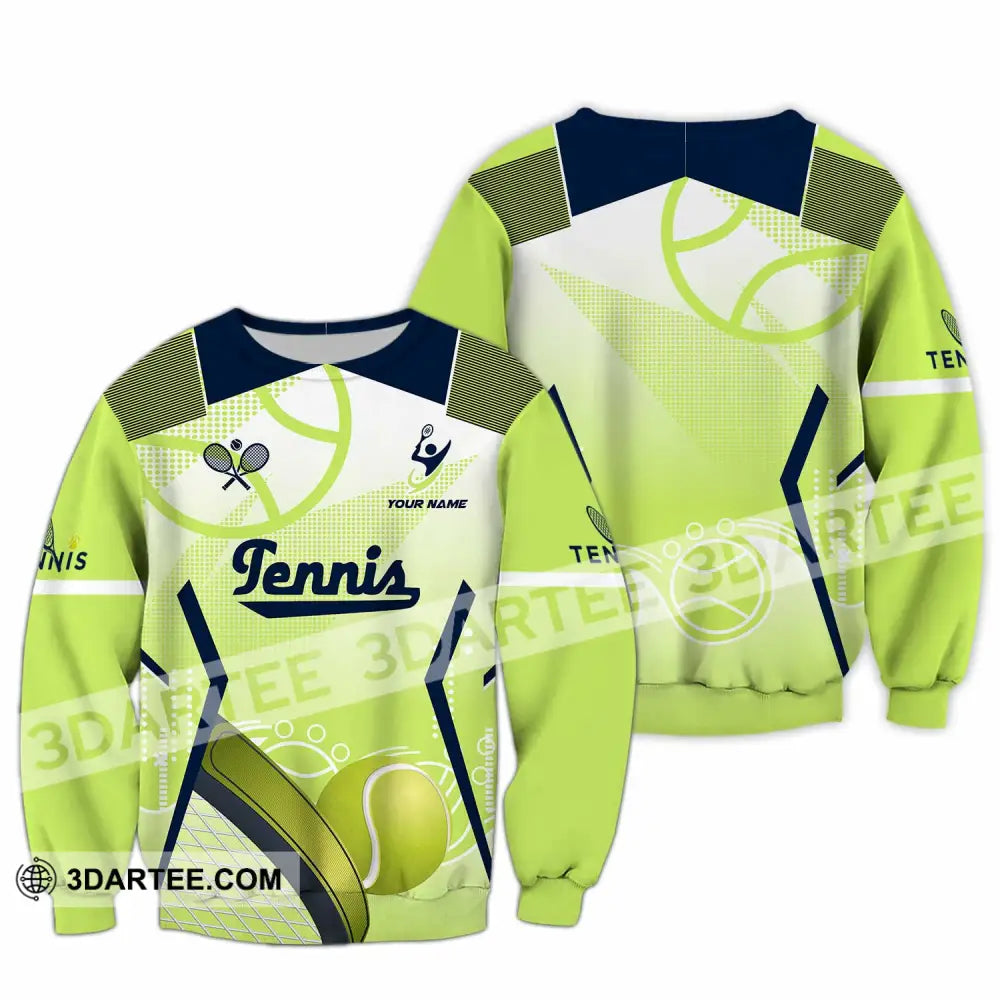 Unisex Shirt - Custom Tennis 3D Shirt Long Sleeve / S T-shirt