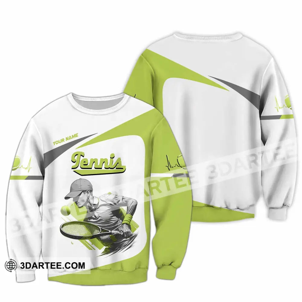 Unisex Shirt - Custom Tennis 3D Shirt Long Sleeve / S T-shirt