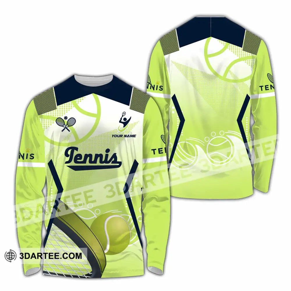 Unisex Shirt - Custom Tennis 3D Shirt Long Sleeve Shirt / S T-shirt