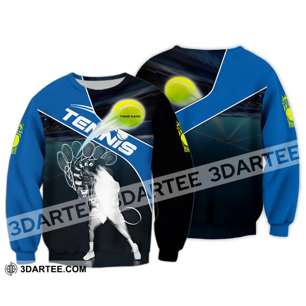Unisex Shirt - Custom Tennis 3D Shirt Long Sleeve / S T-shirt